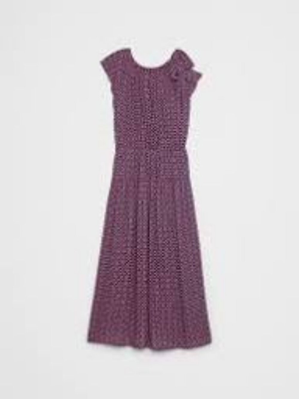 Banana Republic Factory Shirred-Neck Drop-Waist Midi Dress Size Small